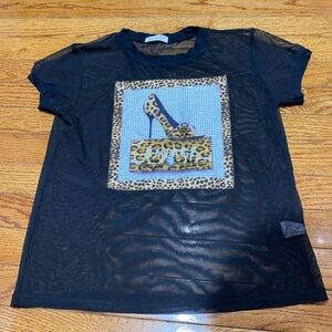 Sheer‎ beaded shirt